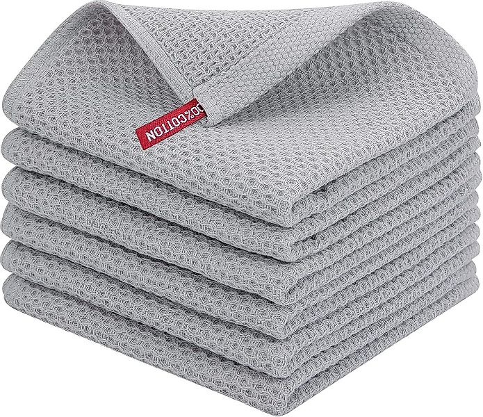 Coonoor Geschirrtuch 34 x 34 cm,Waffle Square Rag Geschirrhandtücher, (4-tl günstig online kaufen