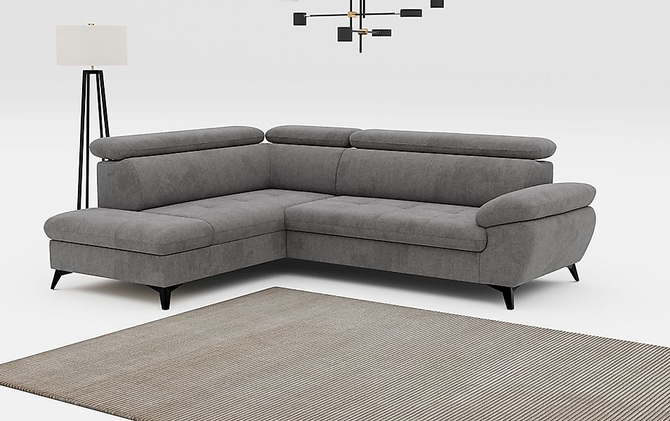 COTTA Ecksofa "Hudson L-Form", mit Kopfteilverstellung, wahlweise mit Bettf günstig online kaufen