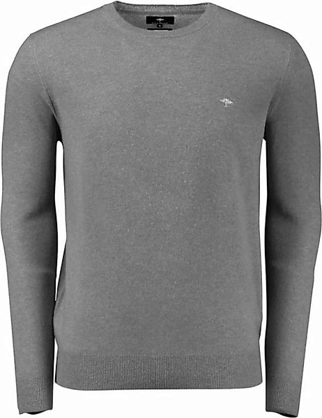 FYNCH-HATTON Strickpullover FYNCH HATTON Rundhals Pullover grau mit Cashmer günstig online kaufen