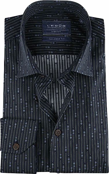 Ledub TF Hemd Dessin Dunkelgrün - Größe 39 günstig online kaufen