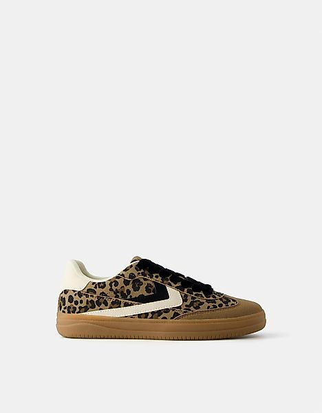 Bershka Retro-Sneaker Mit Animalprint Damen 37 Kombiniert günstig online kaufen