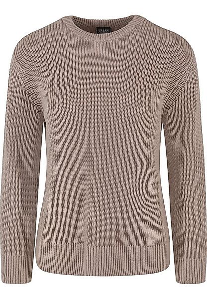 URBAN CLASSICS Fleecepullover Urban Classics Damen Ladies Rib Knit Sweater günstig online kaufen