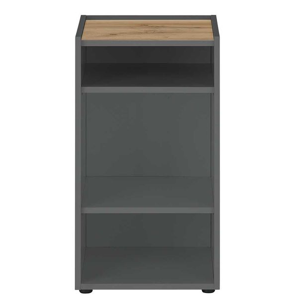 Büroregal für Unterlagen in Wildeichefarben & Anthrazit 70 cm hoch günstig online kaufen