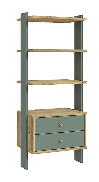 Regal WHENUA von Forte Mauvella Eiche / Salbei Grün günstig online kaufen