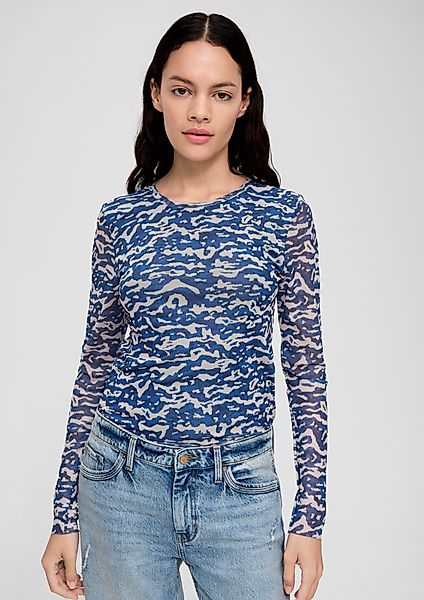 s.Oliver Langarmshirt Langarmshirt aus Mesh günstig online kaufen