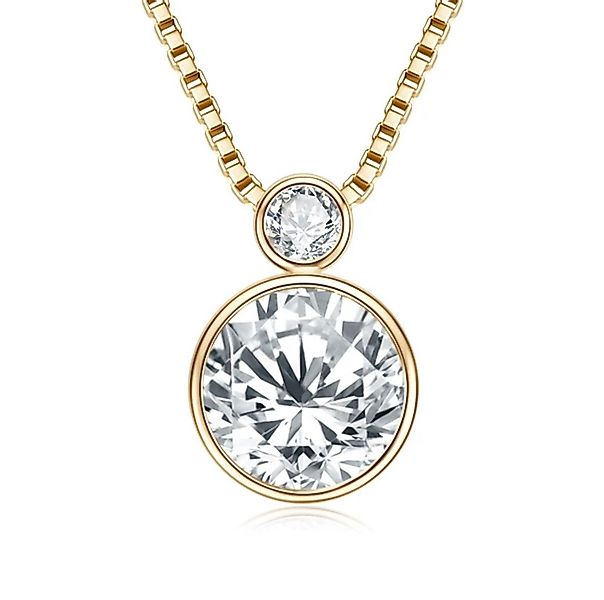ROUGEMONT Kette mit Anhänger Damen Moissanit günstig online kaufen
