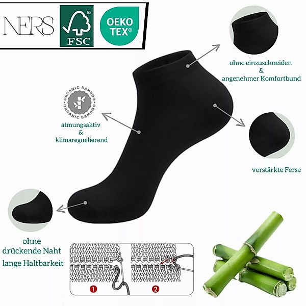 NERS Sneakersocken aus 80% Bambus – günstig online kaufen