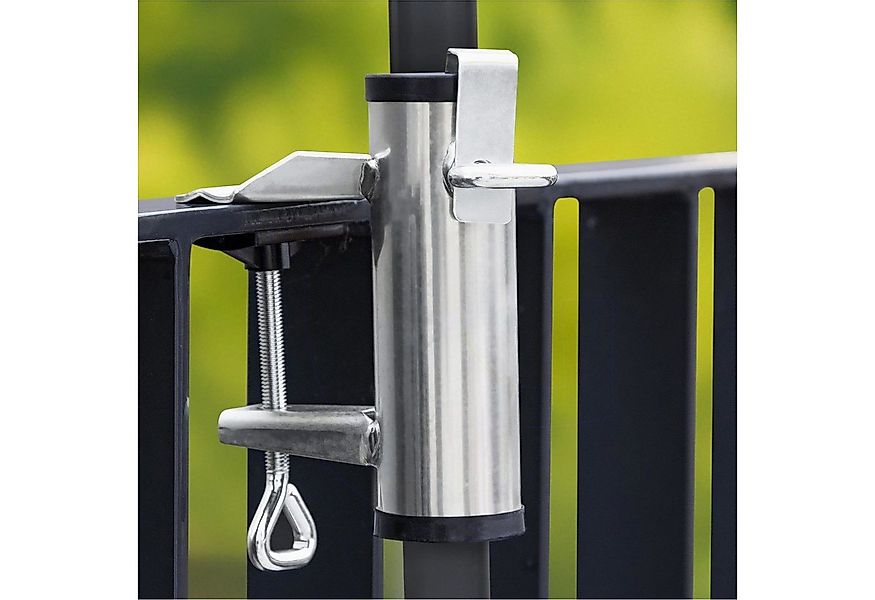 Gravidus Schirmhalter Sonnenschirmhalter für Balkongeländer 25-38mm aus Alu günstig online kaufen