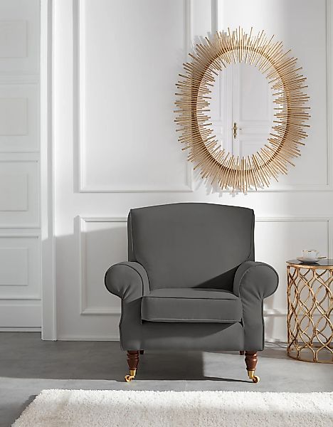 Home affaire Sessel "Rennes" in Samtoptik oder Baumwoll-Mix günstig online kaufen