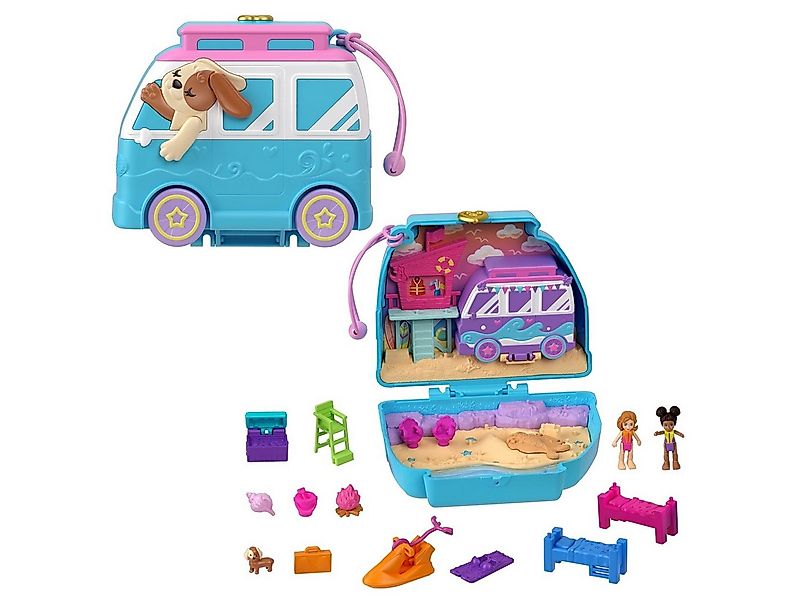 Mattel® Minipuppe Mattel FRY35, HRD36 - Polly Pocket Urlaub am Hundestrand günstig online kaufen