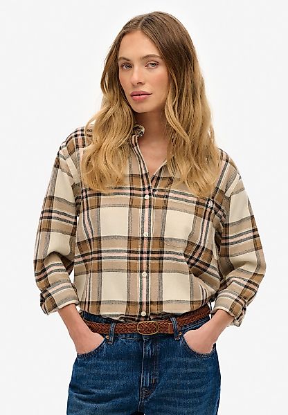 Superdry Karobluse "CHECK FLANNEL BOYFRIEND SHIRT" günstig online kaufen