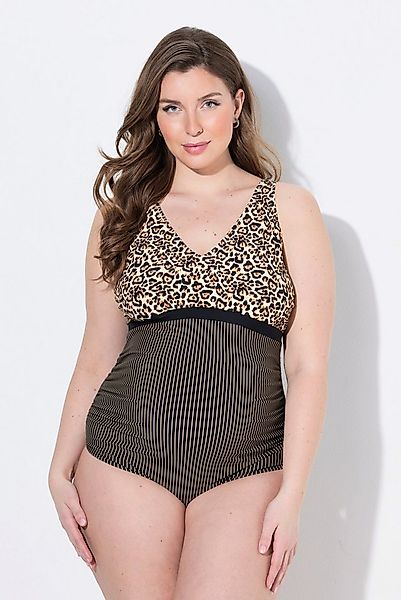 Ulla Popken Badeanzug Badeanzug ohne Softschalen Leo/Streifen Schwangerscha günstig online kaufen