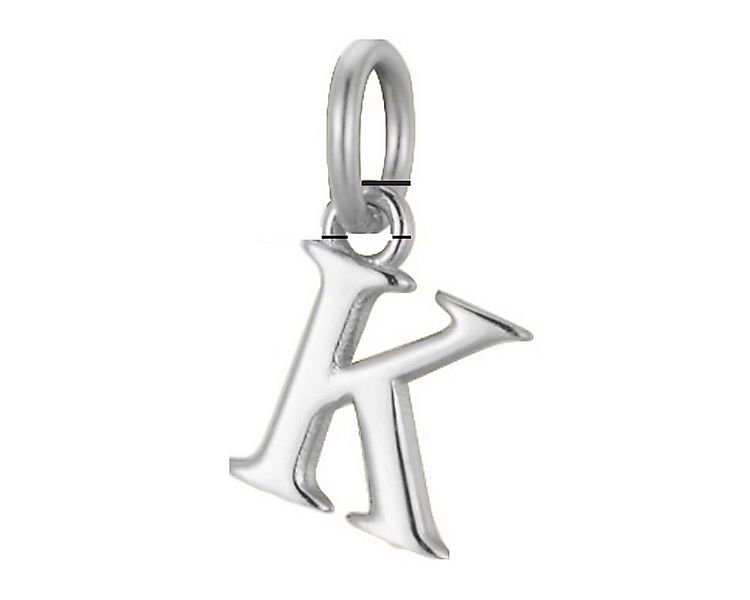 ELLAWIL Silberkette Buchstabenanhänger " K " Halskette mit Buchstaben Anhän günstig online kaufen