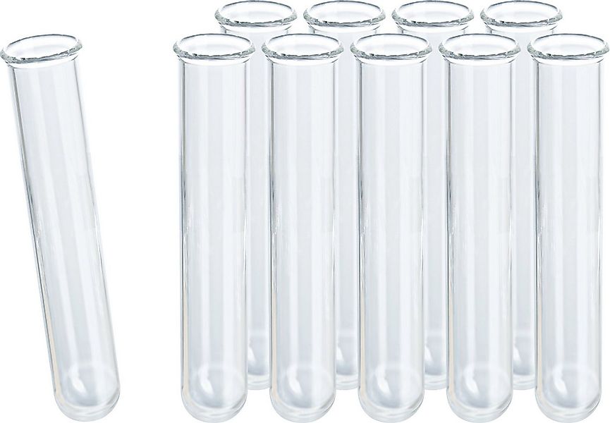 VBS Dekovase Reagenzgläser, 7,5 cm x 1,2 cm 10er-Pack günstig online kaufen