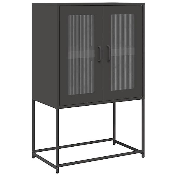 vidaXL Highboard Schwarz 68x39x107 cm Stahl 853374 günstig online kaufen