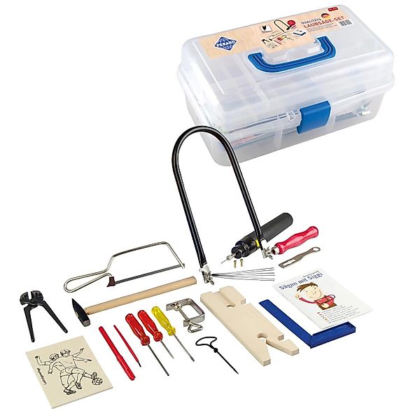 Pebaro Laubsäge-Set mit Werkzeug und Bohrmaschine günstig online kaufen