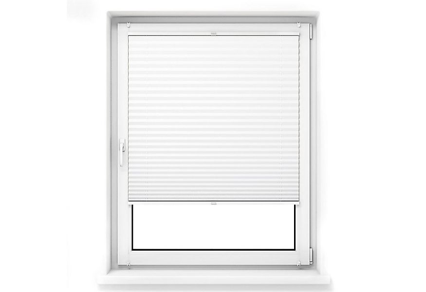 jalousiescout Plissee Pure Plissee Premium, 35 x 110 cm, weiß, halbtranspar günstig online kaufen
