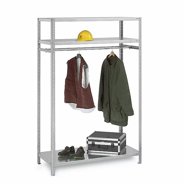 PROREGAL Garderobenregal Schraubsystem Grundregal HxBxT 200 x 130 x 60 cm F günstig online kaufen