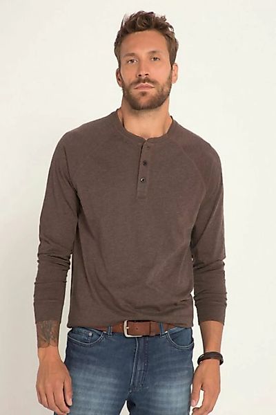 JP1880 T-Shirt Henley OEKO-TEX Langarm Rundhals Knopfleiste günstig online kaufen