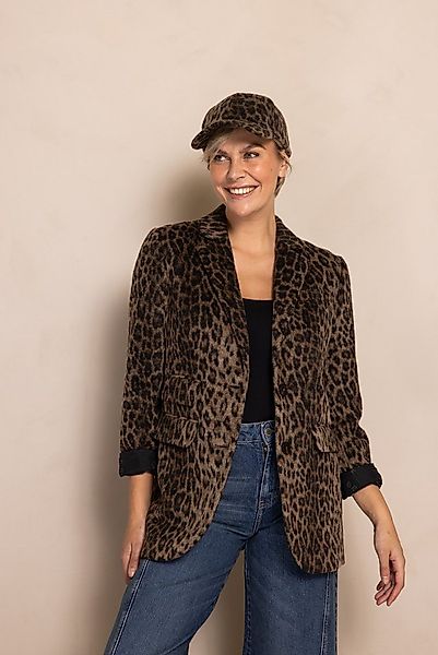 Zhrill Jackenblazer ZHELLIE Fake Fur, mit Animal-Leo-Print günstig online kaufen