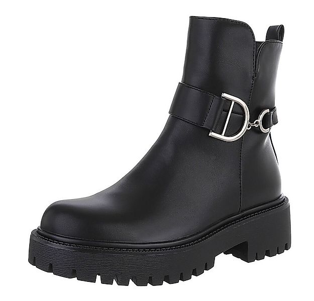 Ital-Design Stylische Ankle-Boots mit Schnalle für Damen, vielseitig Platea günstig online kaufen