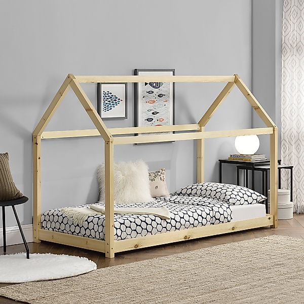 en.casa Kinderbett, »Netstal« Hausbett Bettenhaus 90x200cm günstig online kaufen