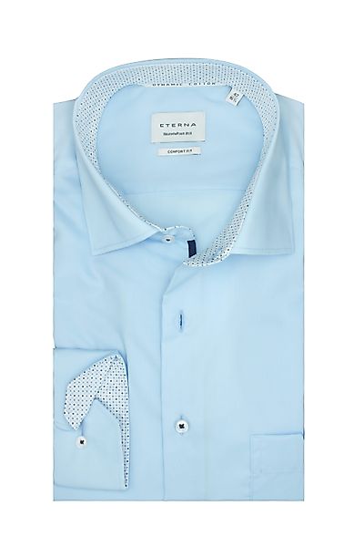 Eterna Langarmhemd Comfort Fit I Hellblau günstig online kaufen