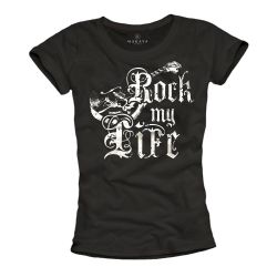 MAKAYA T-Shirt Rockige Damen Tops Musik günstig online kaufen