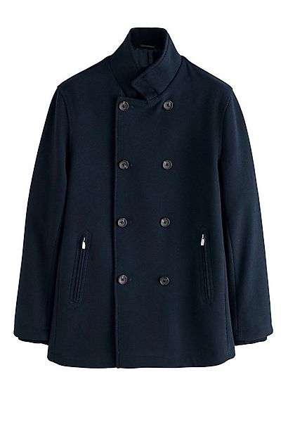 Next Wollmantel Zweireihermantel mit Trichterkragen mit Wollanteil (1-tlg) günstig online kaufen