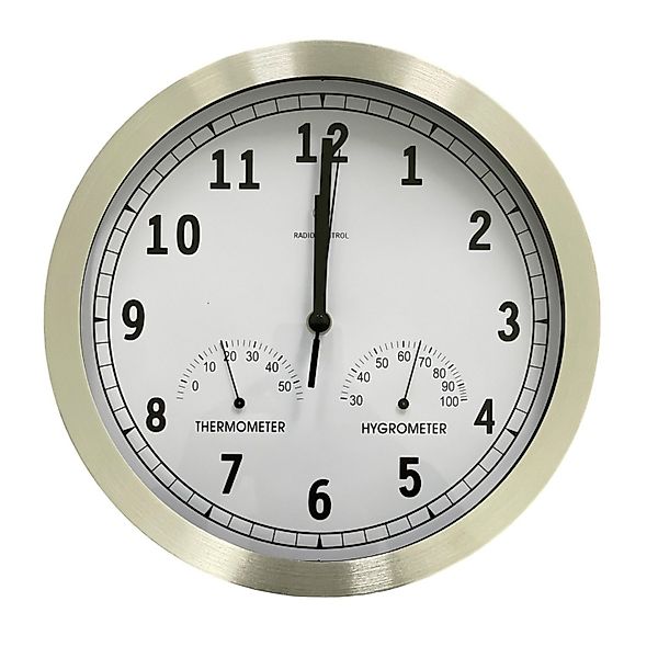 WENKO Funkwanduhr Funk Wanduhr Büro Funkuhr günstig online kaufen