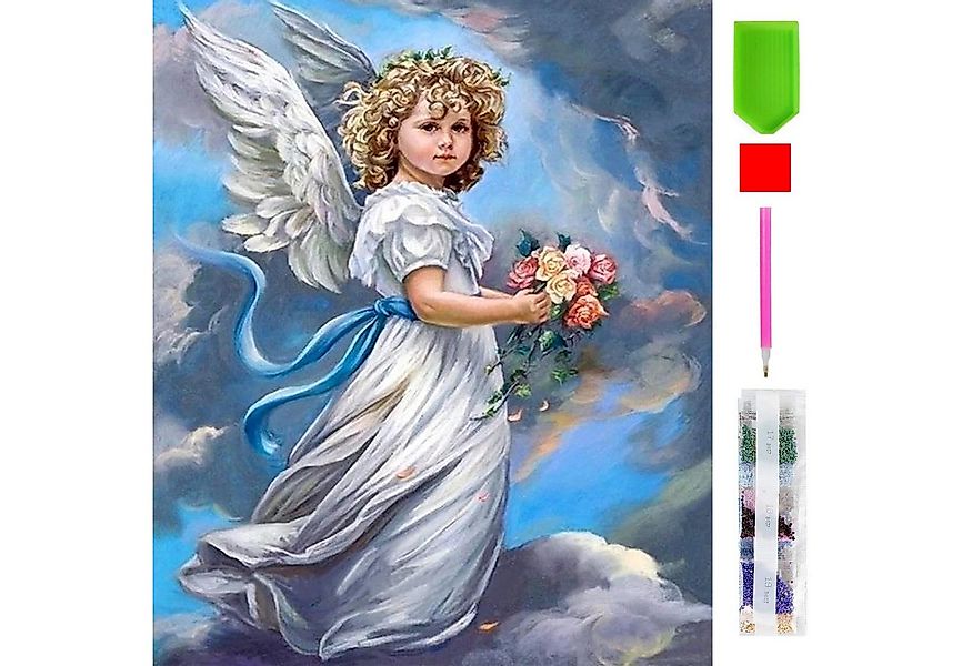 LA CUTE Malen nach Zahlen 5d Diamond Painting Christkind Engel Malen nach Z günstig online kaufen
