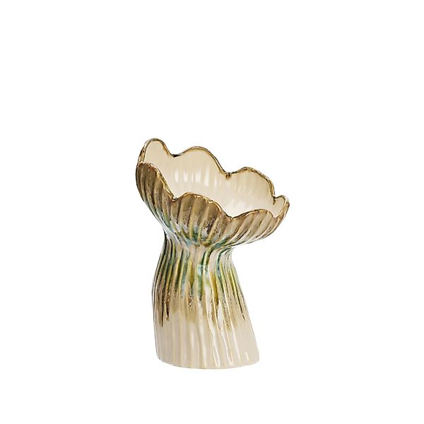 Vase aus Steingut - skulpturale Eleganz 20x30 cm günstig online kaufen