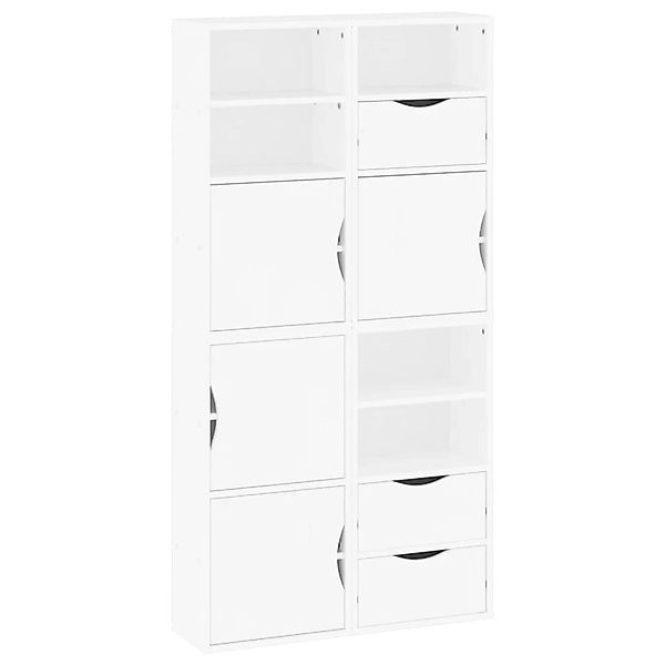 vidaXL Beistellschränke 4 Stk ODDA Weiß 40x24x79 cm Massivholz Kiefer 33653 günstig online kaufen