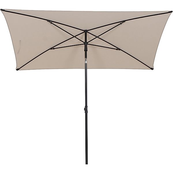 Siena Garden Marktschirm City 210 cm x 140 cm Natur mit Schieber günstig online kaufen