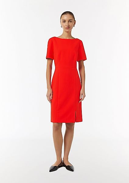 Comma Minikleid Kleid mit U-Boot-Ausschnitt und günstig online kaufen