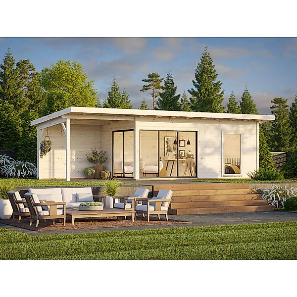 Palmako Gartenhaus Andrea Slide Braun Tauchgrundiert 898 cm x 300 cm FSC® günstig online kaufen