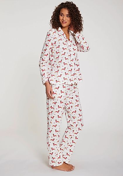 LASCANA Pyjama, 2 Stk. mit Alloverprint günstig online kaufen