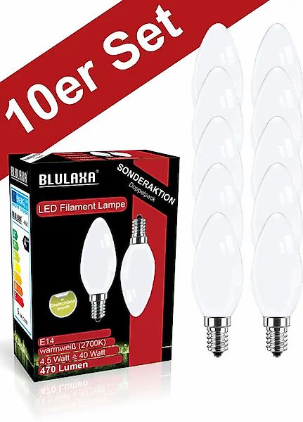 BLULAXA LED-Filament »Retro Multi«, E14, 10 St., Warmweiß, 10er-Set, Promot günstig online kaufen
