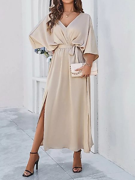 RUZU UG Dirndl Elegantes, lockeres Kleid mit V-Ausschnitt für Frühling und günstig online kaufen