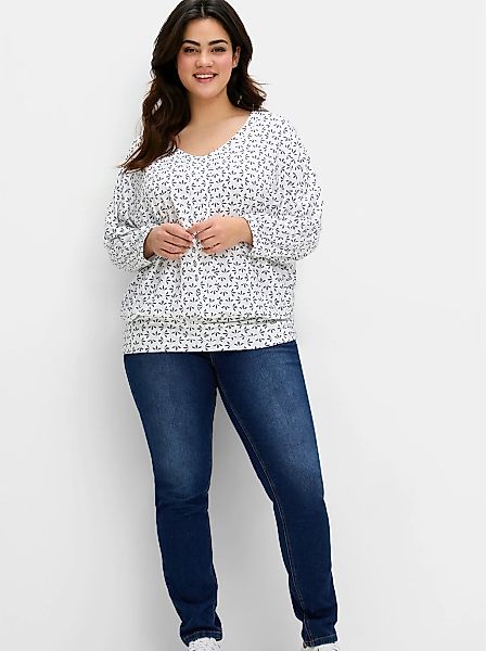 Sheego 3/4-Arm-Shirt "3/4-Arm-Shirt" 1 Stk. tlg. günstig online kaufen