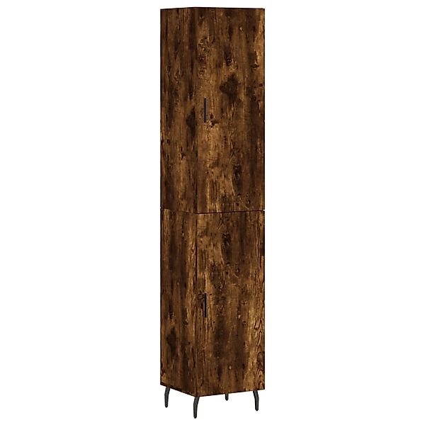 vidaXL Highboard Räuchereiche 34,5x34x180 cm Holzwerkstoff 3198806 günstig online kaufen