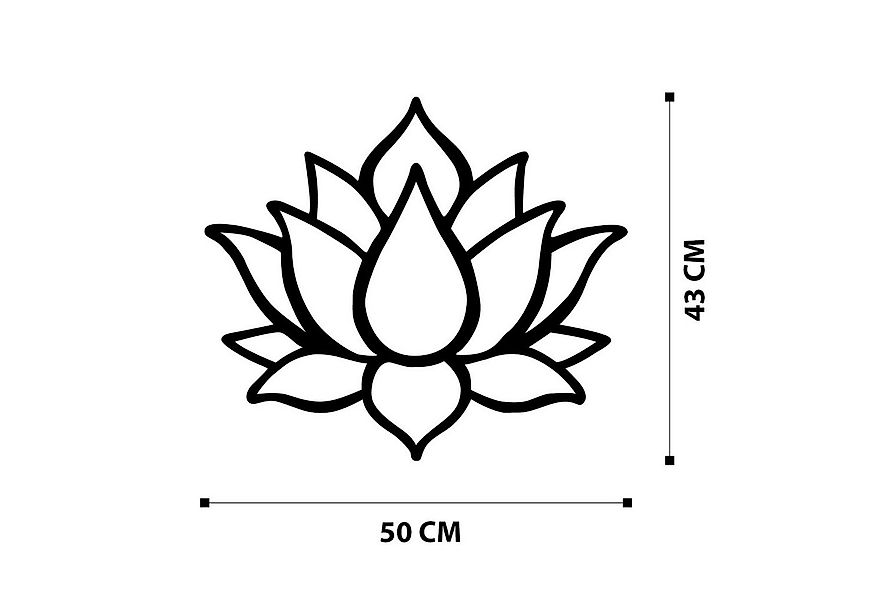 Wallity Wanddekoobjekt 100% METAL (Thickness: 1,2mm), 50 x 43 cm Z1107 günstig online kaufen