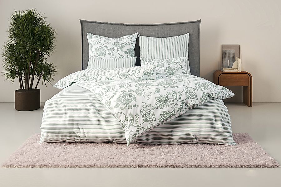 andas Bettwäsche "Nordby" 2 tlg. Bettwäsche aus Baumwolle, skandinavisches günstig online kaufen