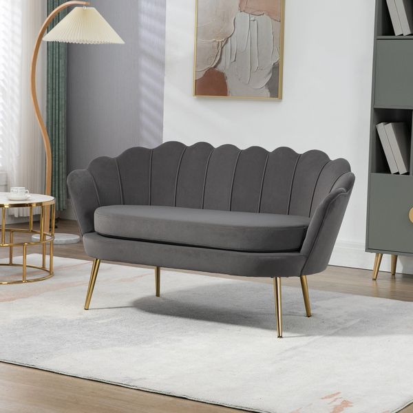 HOMCOM 2-Sitzer Loungesofa mit weichen und günstig online kaufen