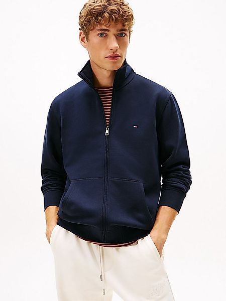 Tommy Hilfiger Sweatjacke ESSENTIAL FLEECE STAND COLLAR mit Stehkragen, reg günstig online kaufen
