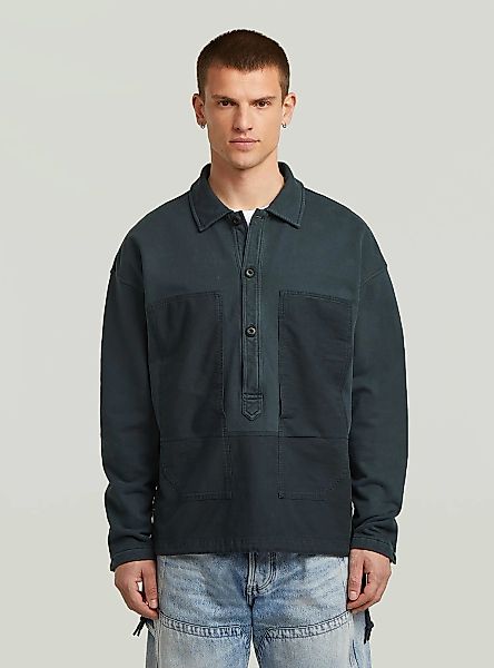 G-STAR Longpullover "Washed Fabric Mix Loose Sweatshirt" günstig online kaufen