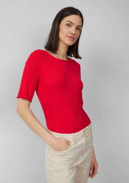 s.Oliver Kurzarmshirt T-Shirt Geripptes Slim-Fit-Shirt mit günstig online kaufen