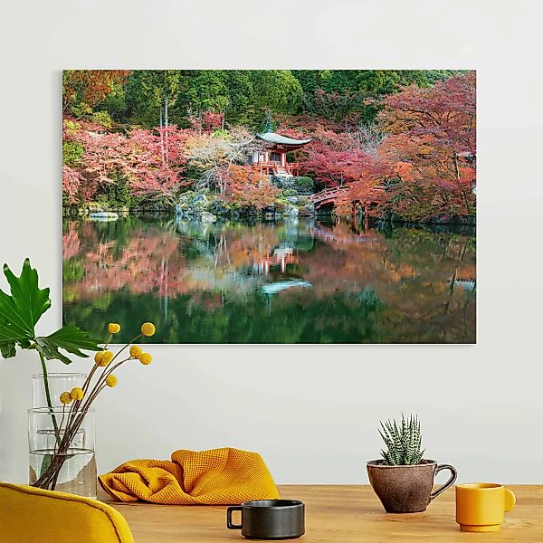 Leinwandbild Daigo ji Tempel im Herbst günstig online kaufen