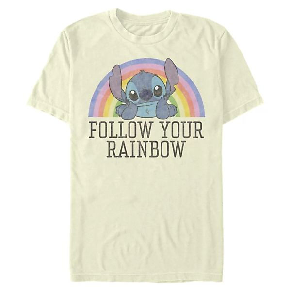 Disney Classics - Lilo & Stitch - Stitch Rainbow - Männer T-Shirt günstig online kaufen