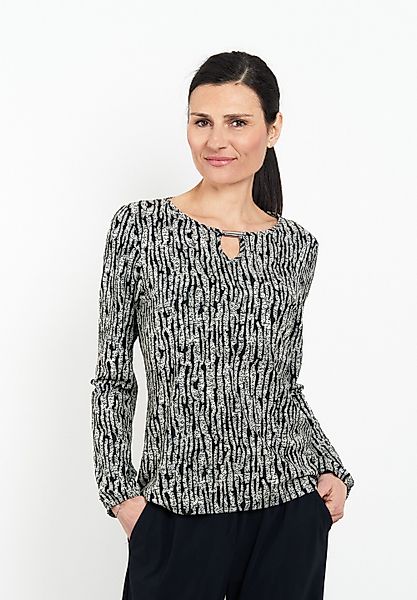 Seidel Moden Langarmshirt mit grafischem Muster günstig online kaufen